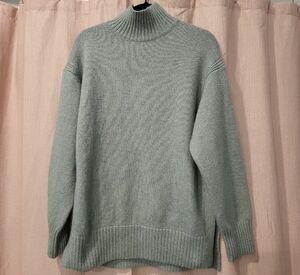 H&M Sage Green Turtleneck Sweater